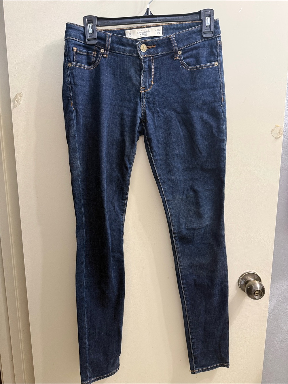Abercrombie & Fitch Dark Indigo Skinny Jeans Vintage like new condition